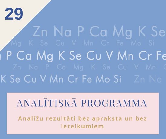 Matu mikroelementu analīzes - Analītiskā programma