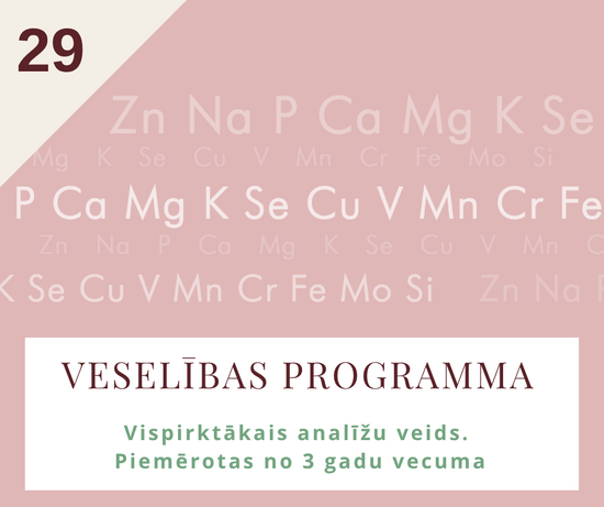 Matu mikroelementu analīzes - Veselības programma
