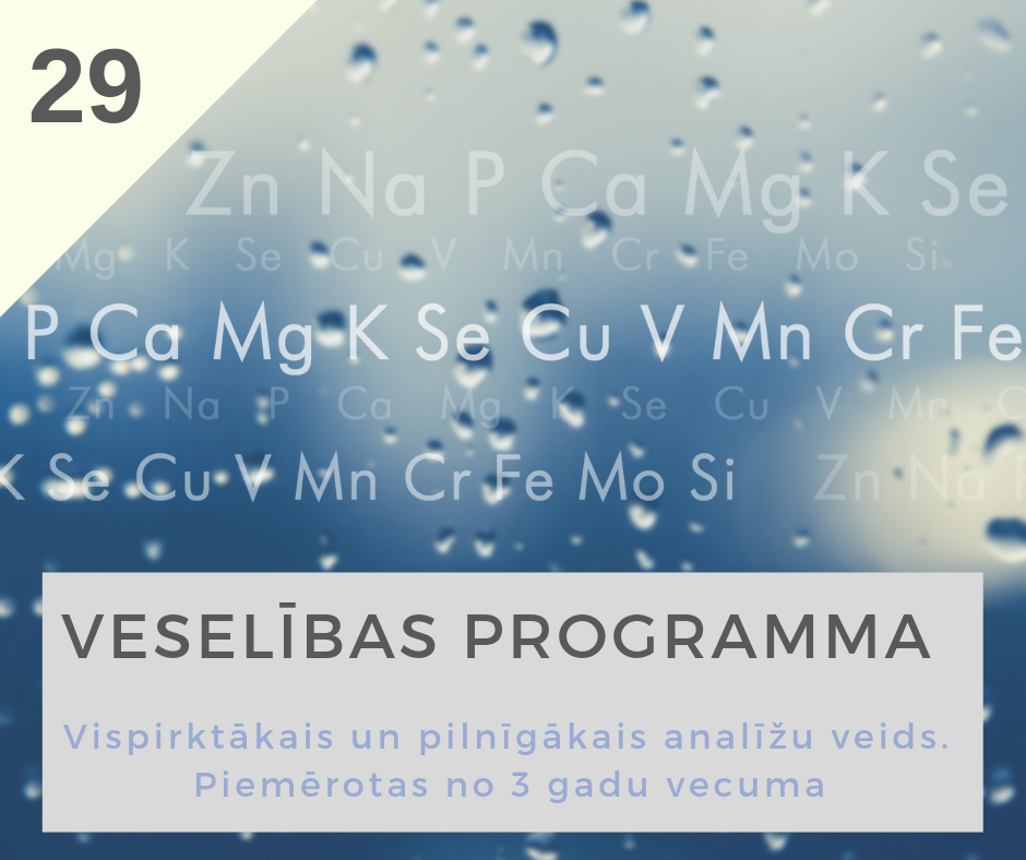 Matu mikroelementu analīzes - Veselības programma